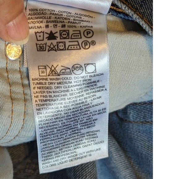 Men's 505 Levi Strauss and Company Straight Leg Relaxed Fit W38 L32 Blue Jeans - Picture 6 of 8